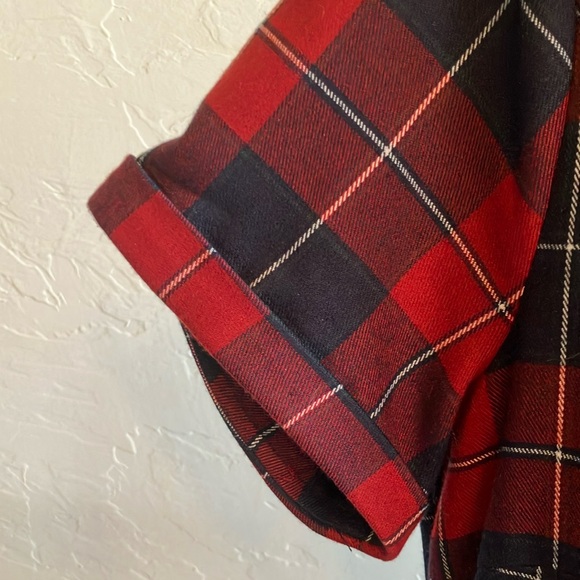 Collectif Red and Blue Plaid Caterina Swing Dress - Picture 8 of 10